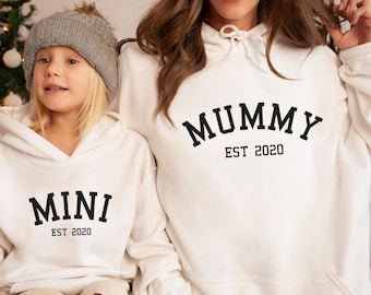 Mother daughter matching clearance hoodies