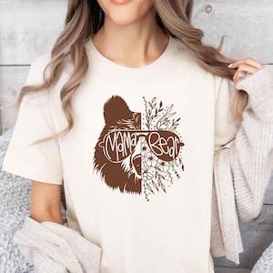 Mama Bear Tshirt, Mothers Day Shirt, Funny Mum Shirt, Mum Life T shirt, New Mommy Gift, Mum Birthday Gift, Mummy T shirt, Cute Mama T-shirt image 1