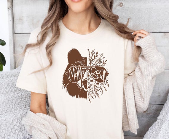 Mama Bear Tshirt, Mothers Day Shirt, Funny Mum Shirt, Mum Life T shirt, New Mommy Gift, Mum Birthday Gift, Mummy T shirt, Cute Mama T-shirt