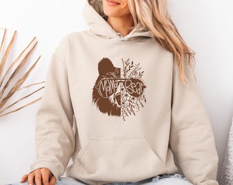 Mama Bear Hoodie, Mothers Day Hoodie, New Mum Hoodie, Funny Mom Hoodie, Mum Birthday Gift, Mommy To Be Pullover, Mum Life Hoodie