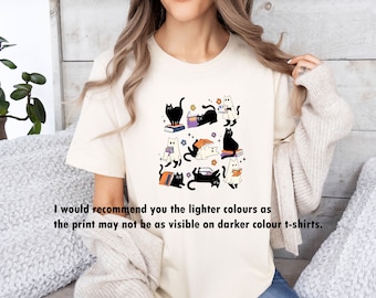 Ghost Cat Tshirt, Halloween Cat Tee, Black Cat T-shirt, Halloween Party Shirt, Funny Halloween, Cat Lovers Gift, Funny Cat Tshirt