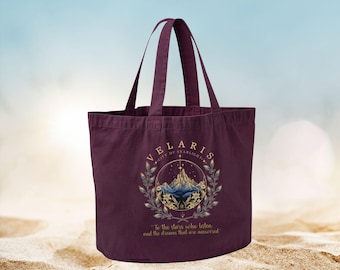 Velaris City of Starlight Tote Bag, Bookish Tote Bag, Bookish Gift, Book Lovers Gift