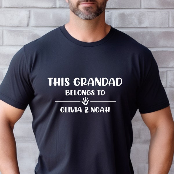Grandad T-shirt, Gift For Grandad, Fathers Day Shirt, Personalised Shirt, Grandpa Tshirt, Custom Grandad, Gifts For Grandad, Grandfather Tee