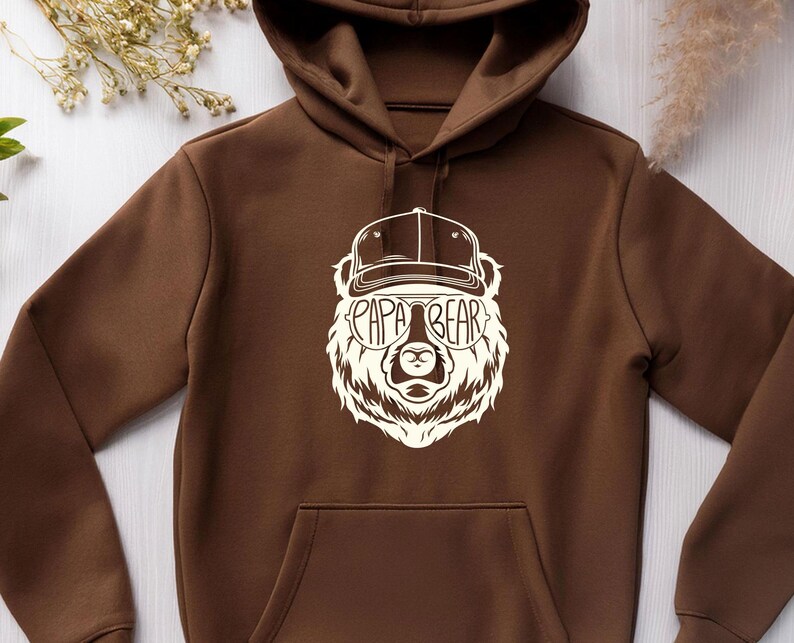 Papa Bär Hoodie, Vatertag Hoodie, lustiger Vater Hoodie, Vater Geburtstagsgeschenk, Daddy Geschenke, Dad Life Hoodie, New Dad Geschenk, Dad To Be Hoodie Bild 3