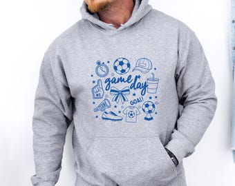 Game Day Hoodie, Football Pullover, Football Fans Hoodie, Football Player Gift, Goal Keeper Hoodie, Football Mum Hoodie, Soccer Player Top