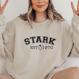 Stark Sweatshirt, Stark 1970 Jumper, Iron Man Sweater, Stark Industries, Funny Avengers Gift, Marvel Sweater, Avengers Sweatshirt image 1