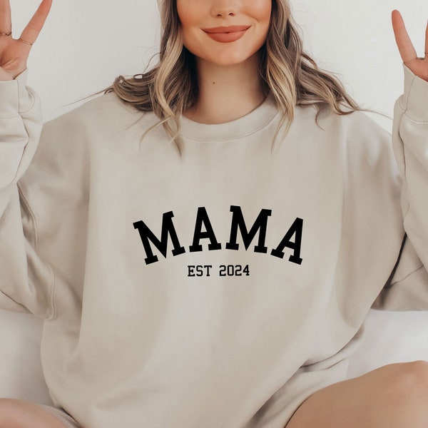 Mama Sweatshirt, Mum Christmas Gift, Mothers Day Gift, New Mom Gift, Mummy Sweater, Personalised Mum, Mum Birthday Gift, Custom Mom Sweater