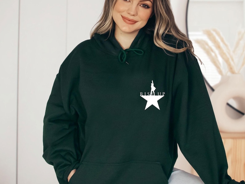 Hamilton Hoodie, Rise Up Hoodie, Alexander Hamilton, Hamilton Musical, Hamilton Merch, An American Musical, Musical Theatre Gift image 4