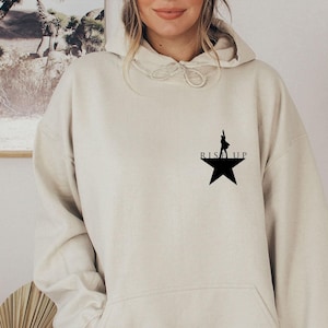 Hamilton Hoodie, Rise Up Hoodie, Alexander Hamilton, Hamilton Musical, Hamilton Merch, An American Musical, Musical Theatre Gift image 1