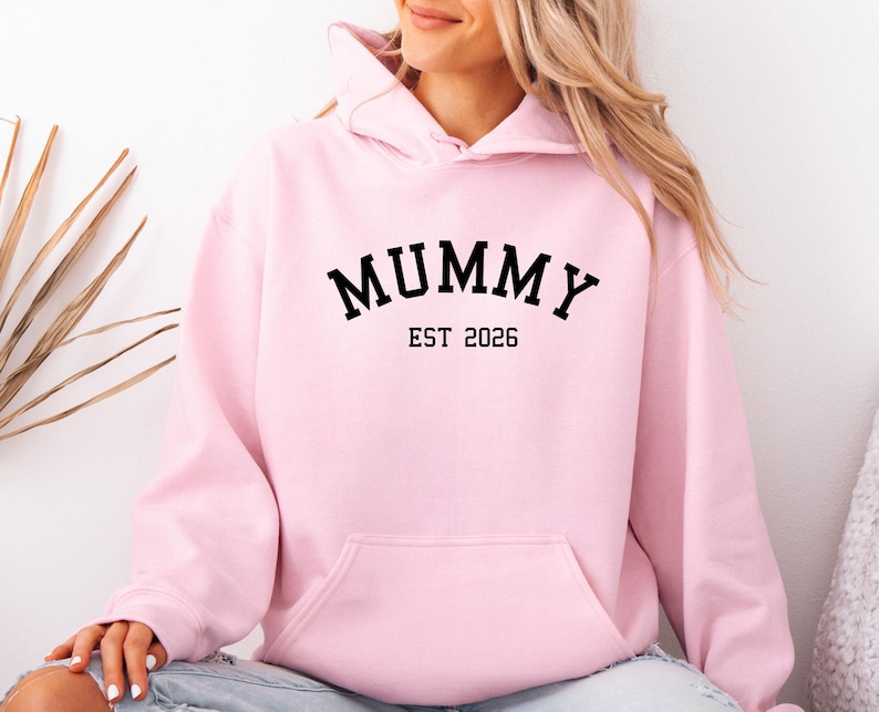 New Mummy Hoodie, New Mama Pullover, Mothers Day Hoodie, Mum To Be Gift, Mom Birthday Hoodie, Custom Mummy Hoodie, Baby Announcement Hoodie Bild 3