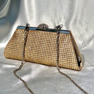 Gold Perlen Handtasche, Abendtasche, Diy Handtasche machen, Champagner Geldbörse, Brautjungfer Geldbörse, Kristall Clutch, Braut, Hochzeit Handtasche, Gold Party