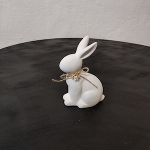 Ceramic Easter bunny with bow