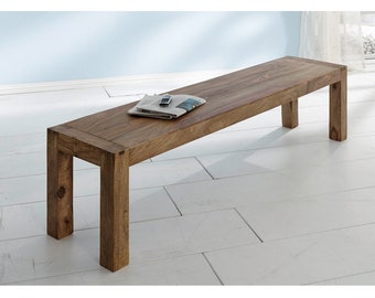 Sitzbank Yoga 180cm aus Shisham Holz Massivholzbank Esszimmerbank