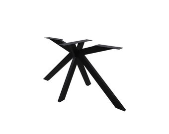Spider frame 120 x 55 cm black and white stainless steel iron painted cross frame spider frame table legs for dining table