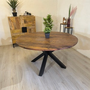 Round dining table Alois 140 cm Vintage