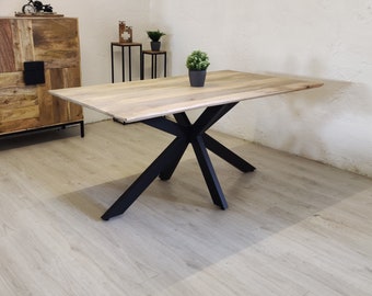 Table à manger Josef 160-240 cm en bois de manguier