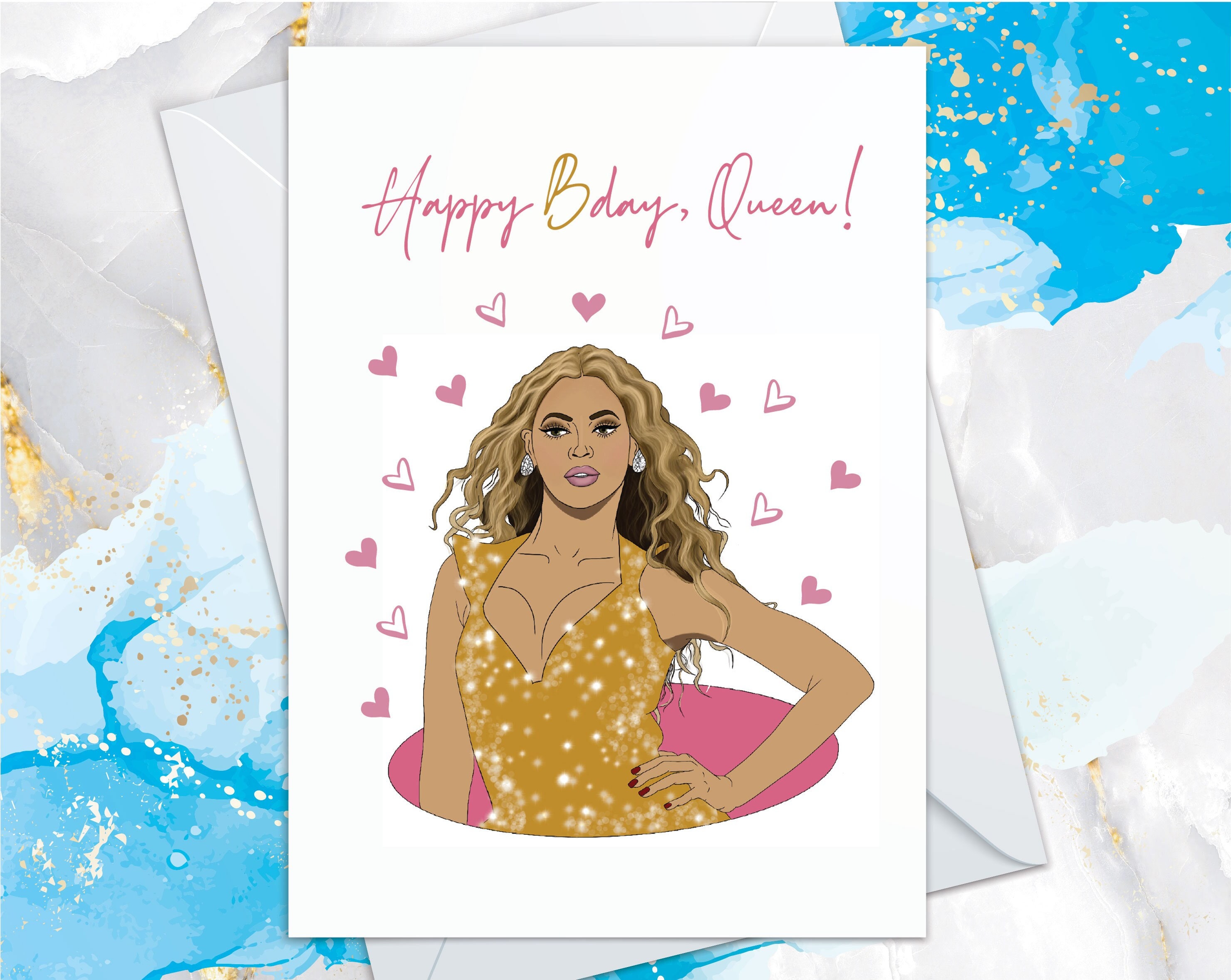 Beyonce Birthday Card Beyonce Card Beyonce Gift for Her - Etsy