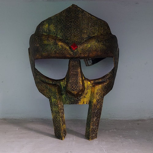 Masque MF DOOM DOOM - Style Médiéval Visage En Acier Doux - Forgé à La Main - Taille M - Neuf
