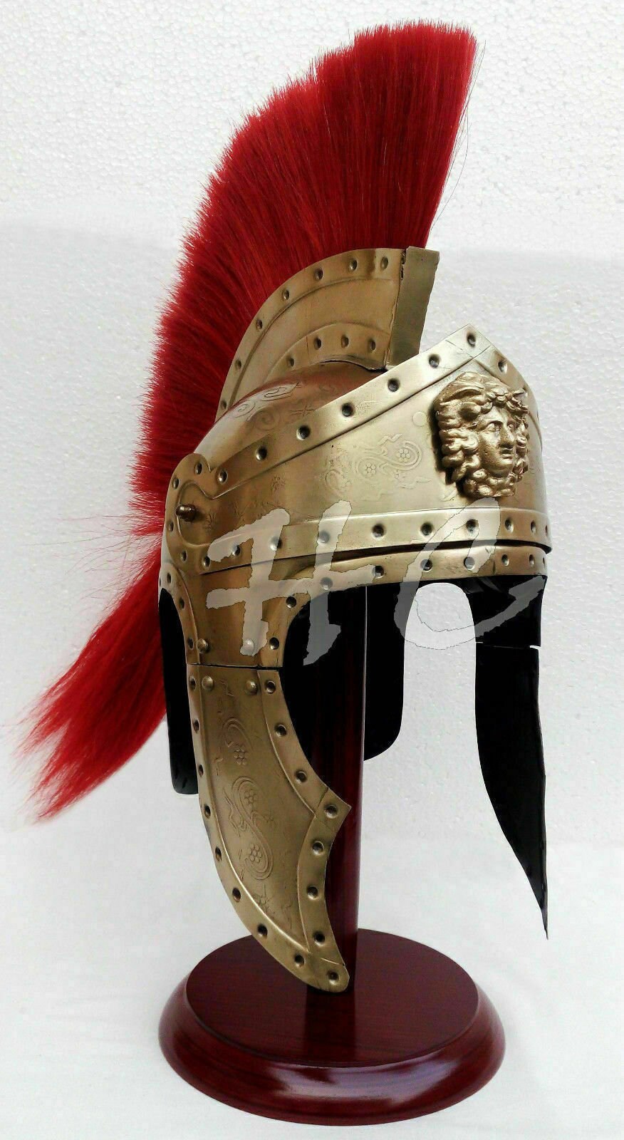 Details about   Medieval knight  Viking Roman  Helmet King Leonidas Spartan Brass Armour Helmet 