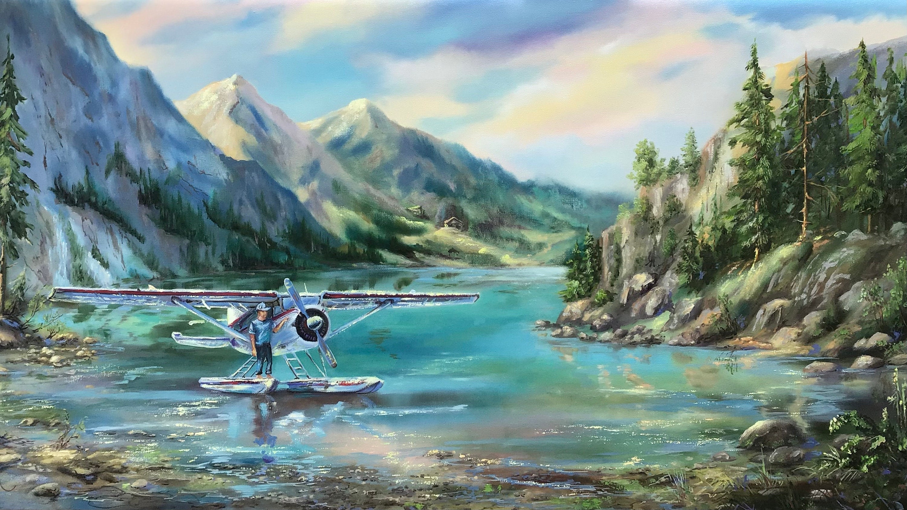 Ferry to Alaska, by me, Oil on 30x40 canvas, 2023 : r/oilpainting