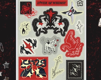 danse macabre sticker sheet | 4x5in