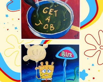 Spongebob Large Prints 8x6