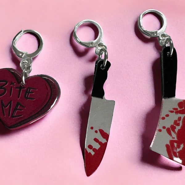 Bloody Valentine | Mix and Match Ohrringe oder Maschenmarkierer | Eigene Zusammenstellung