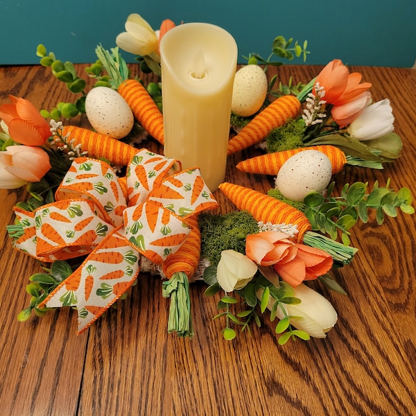 Easter Candle Wreaths Etsy