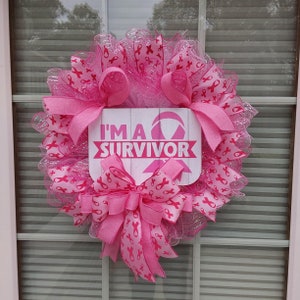 Breast Cancer Survivor Wreath