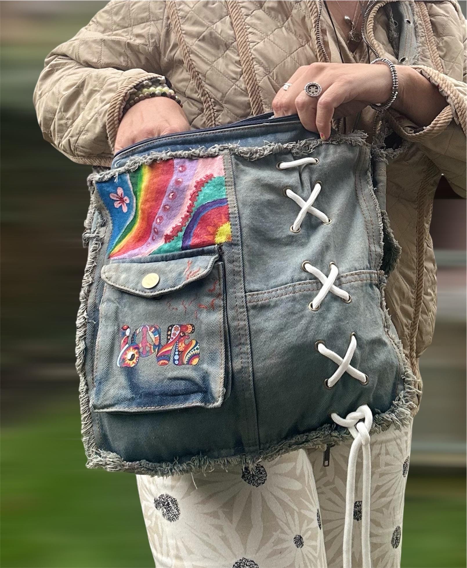 Bolso Redondo Como Hacer Bolsas De Mezclilla Reciclada Bolso