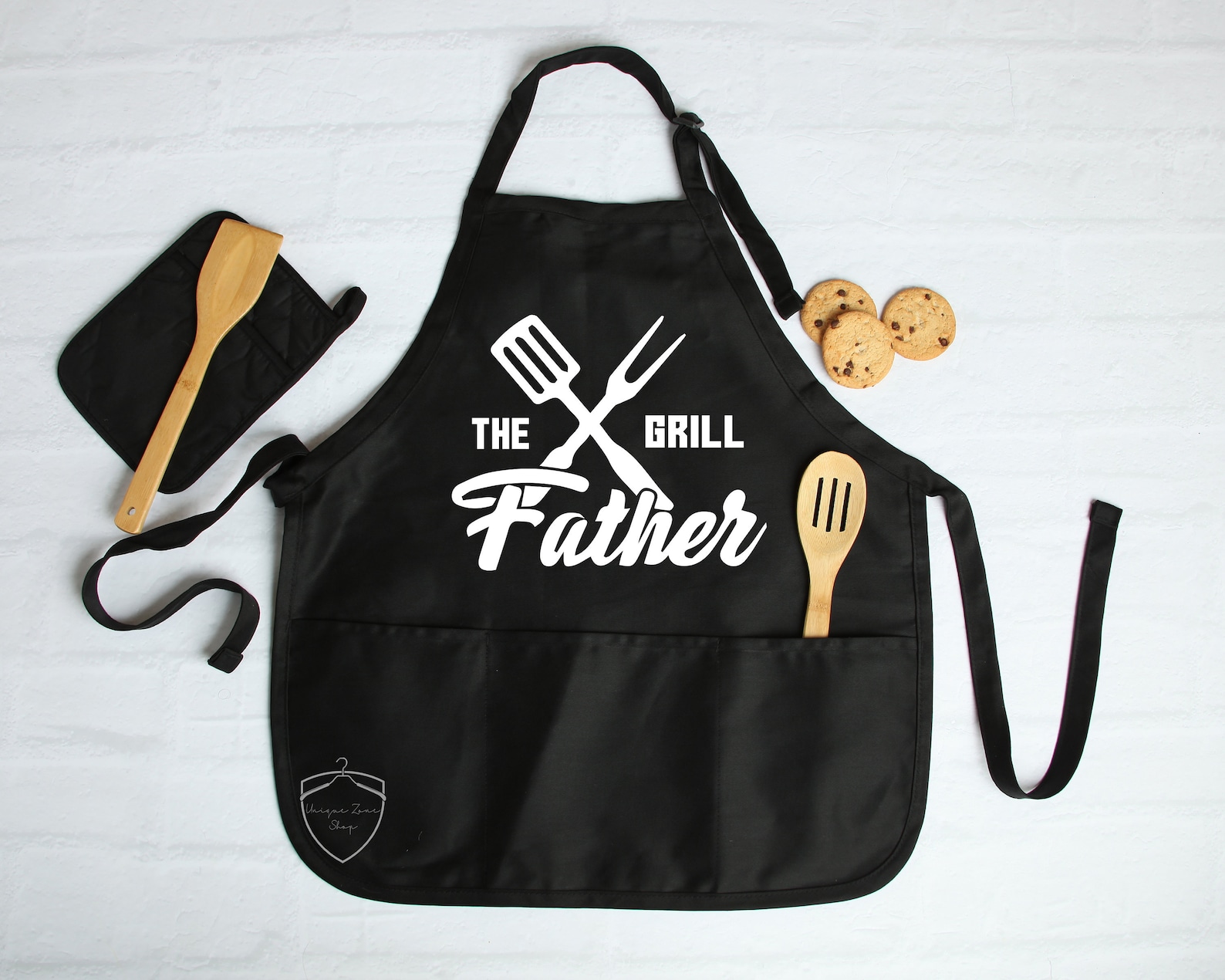 The Grill Daddy Apron Apron for Dad Birthday Gift for Etsy