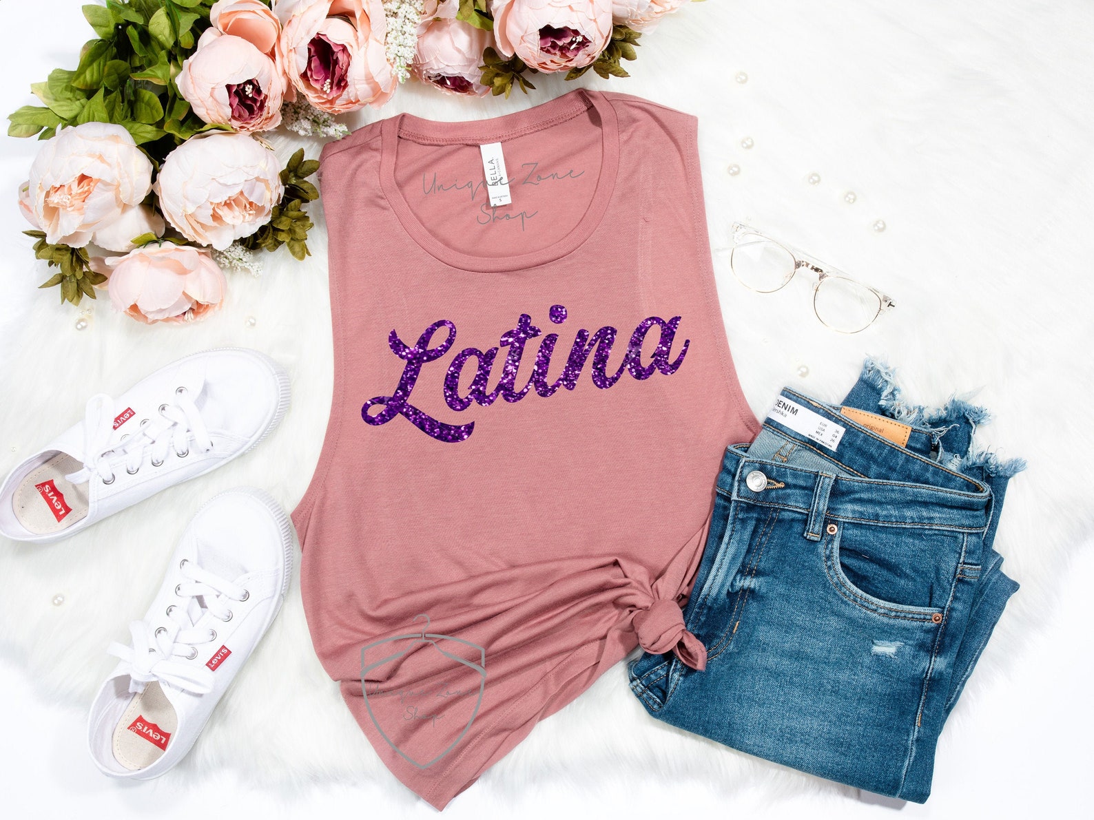 Latina Muscle Tank Gift For Latina Mom Mothers Day Gift Etsy