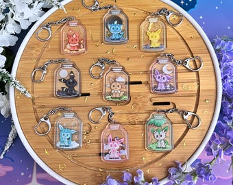 Eeveelution Mimikyu | Pokemon Keychains | Pixel Art