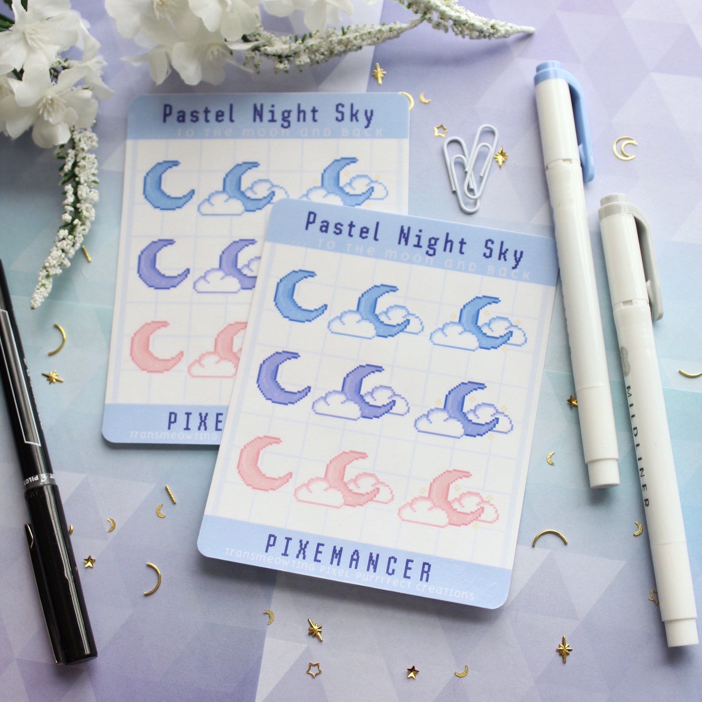 Pastel Study Stickers Pastel Sticker Sheet Bundle - Etsy