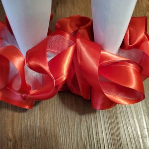 Red Tutu Anklet, Tutu socks, Detachable Tutu Socks, Ruffle Anklet, Ruffle Socks, Detachable Ruffle Socks, Detachable Socks