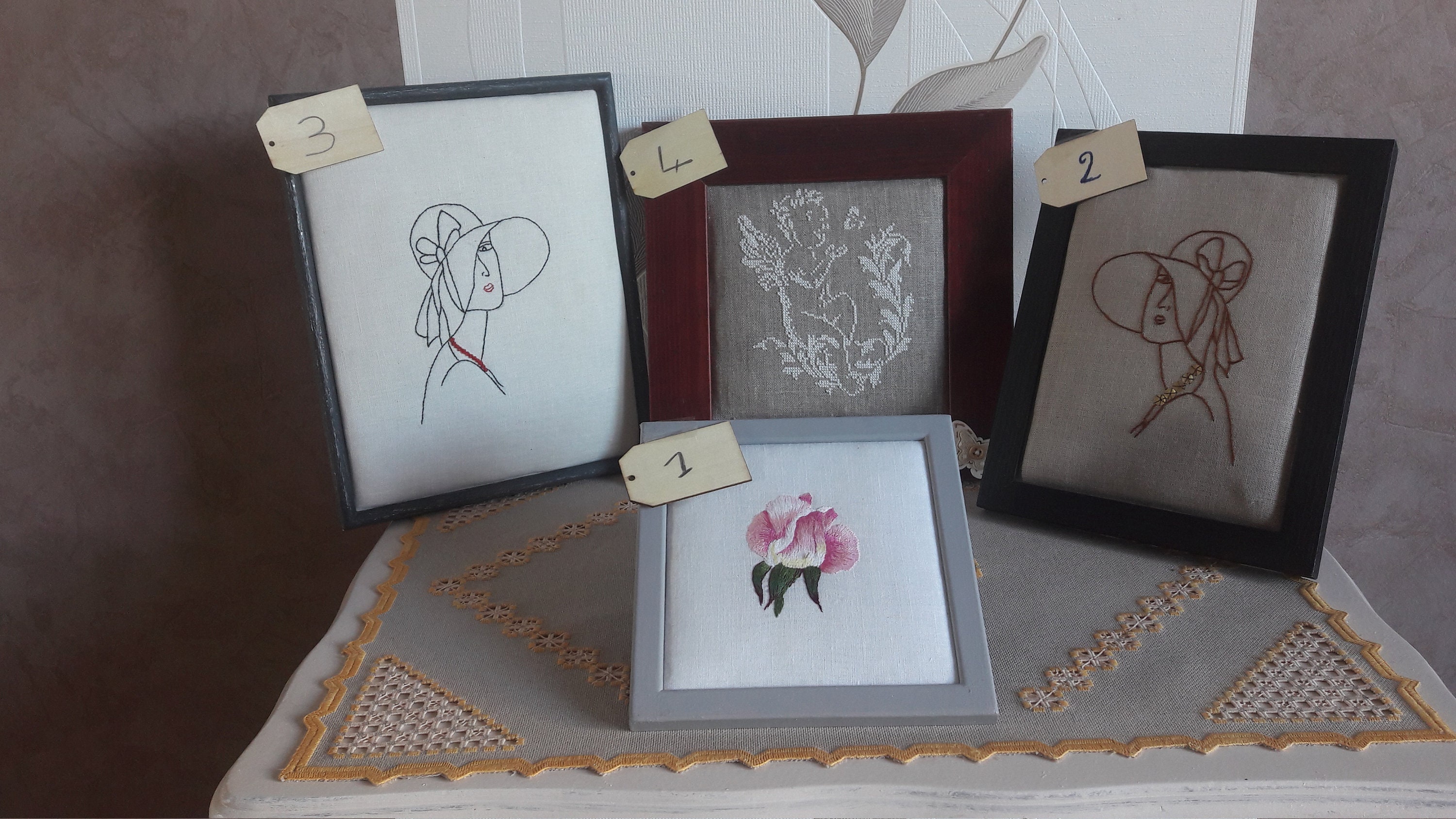 Cadre en broderie divers Etsy