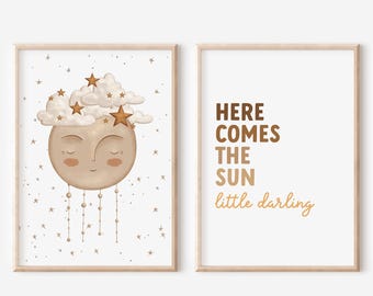 Here Comes The Sun Print Set: Kids Room Decor (Digital Download)