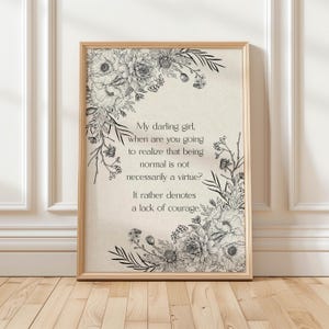 Practical Magic Quote Print, Vintage Botanical Witchy Wall Art (Digital Download)