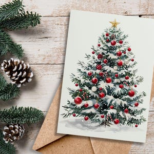 Cartão de Natal para imprimir, Cartão de felicitações para o feriado, Cartão de Natal, Cartão digital para download para impressão, Cartões de Natal em branco, Cartões de Natal 5x7