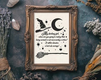 Practical Magic Inspired Halloween Art Print: Owens Sisters Apothecary Witchy Wall Decor