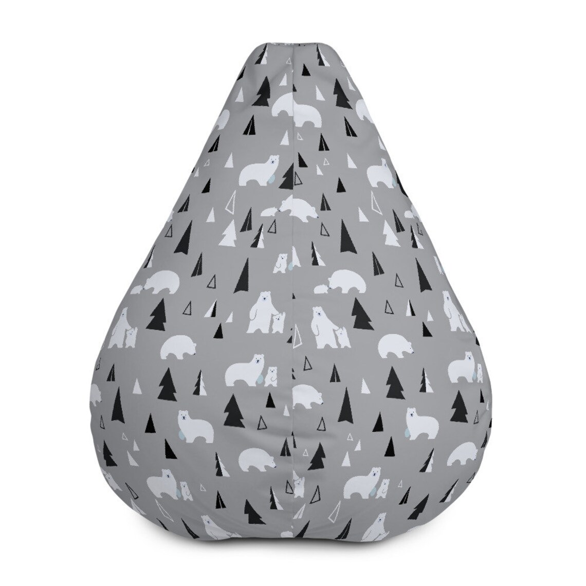 Polar Bear Bean Bag Chair Cover Custom Large Animal Pattern Etsy