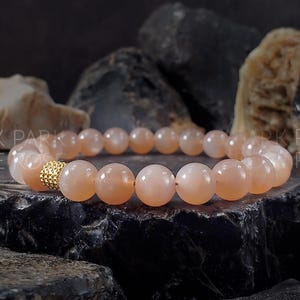 AAAAA Africa Sunstone Bracelet: Handmade Gemstone Jewelry