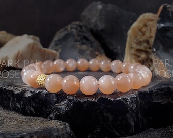 AAAAA Africa Sunstone Bracelet: Handmade Gemstone Jewelry