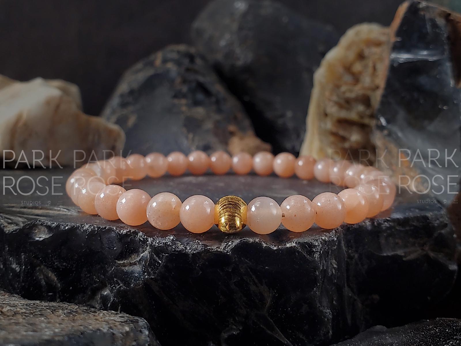 24Kゴールドキャッツアイビーズアフリカサンストーンブレスレット