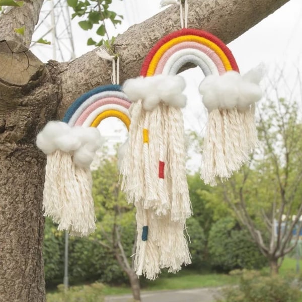 DIY set for a macrame rainbow / for tinkering yourself /
