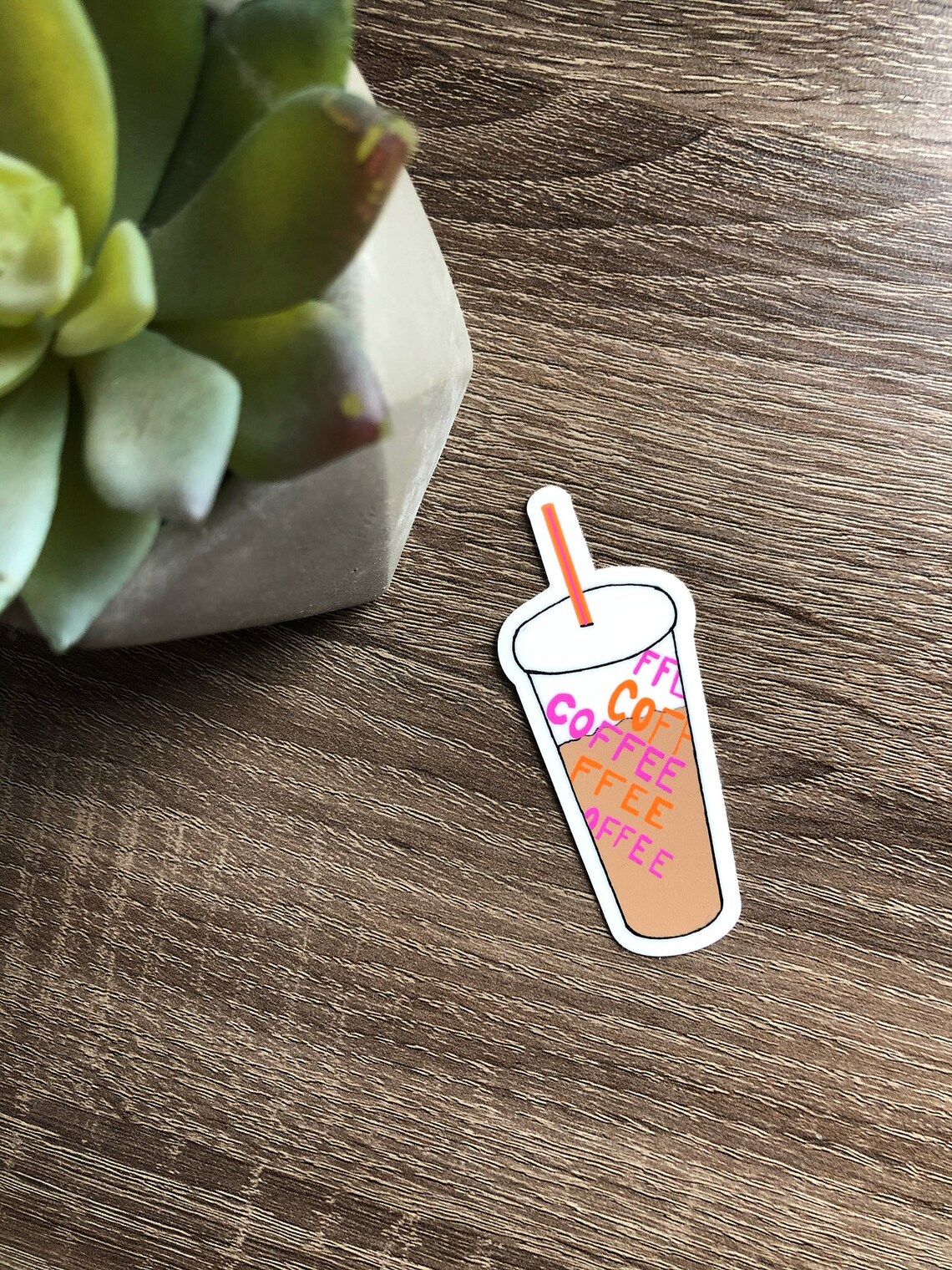 Coffee Cup Sticker Etsy