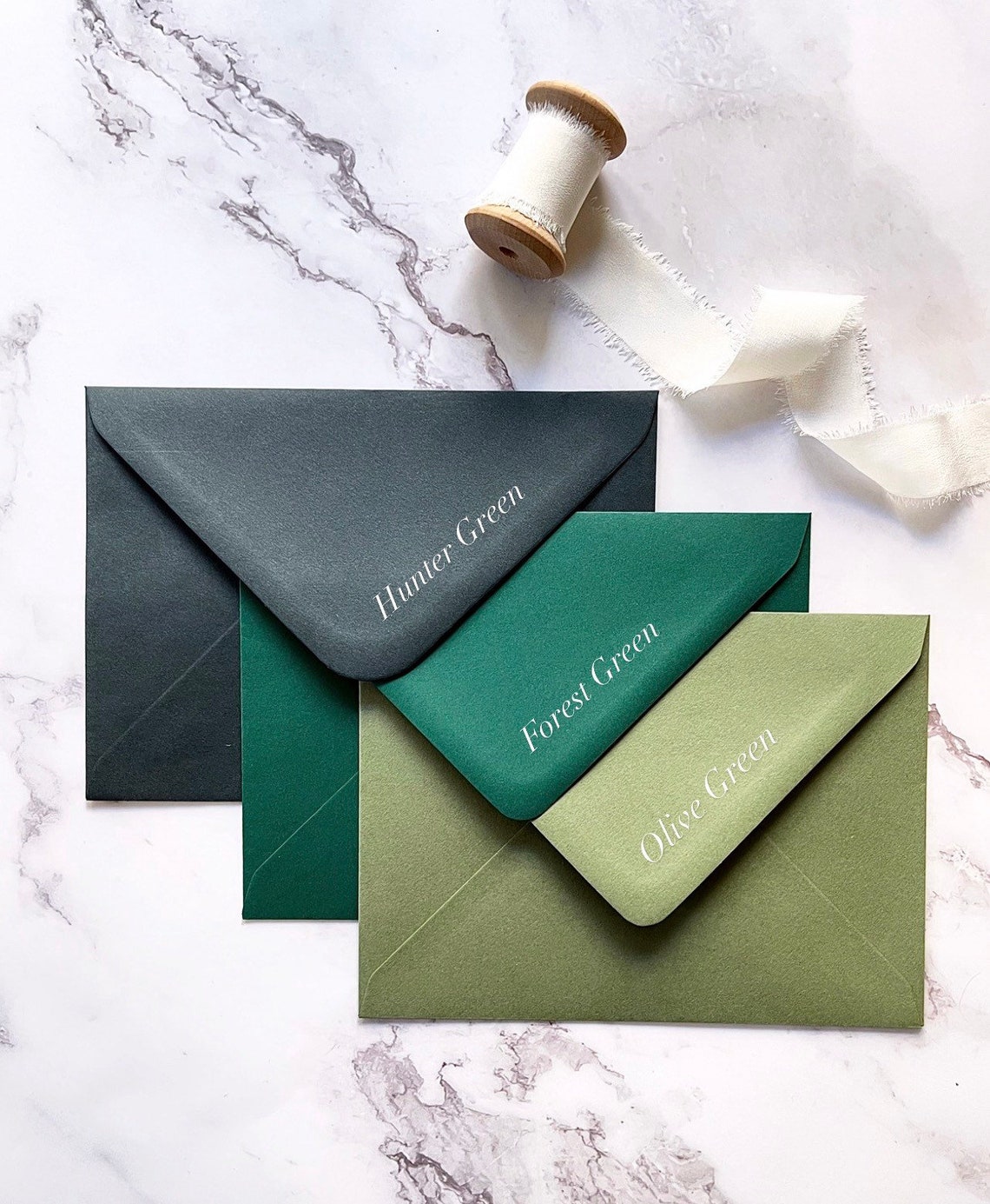 Olive Green Envelope Sage Green Envelope C5 or 5x7 Etsy UK