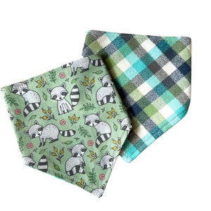Bandit Love, Reversible Snap-on Pet Bandana, for Cats and Dogs, Cat Bandana, Dog Bandana