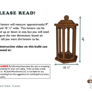 Wood Lantern Build Plans
