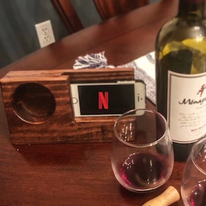 Wood Cell Phone Acoustic Speaker, Cell Stand, Phone Amplifier, Handmade Speaker, Phone Charging Station, Christmas Gift, House Warming Gift